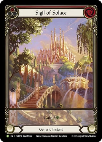 Sigil of Solace [FAB178] (Promo) Rainbow Foil 