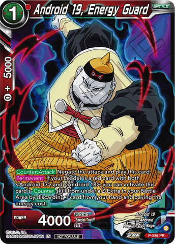 Android 19, Energy Guard (Zenkai Series Tournament Pack Vol.6) (P-556) [Tournament Promotion Cards] 