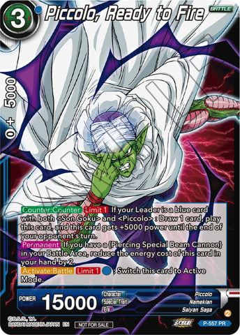 Piccolo, Ready to Fire (Zenkai Series Tournament Pack Vol.6) (P-557) [Tournament Promotion Cards] 