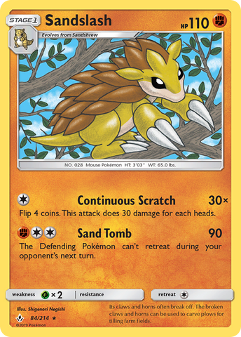 Sandslash (84/214) [Sun &amp; Moon: Unbroken Bonds] 