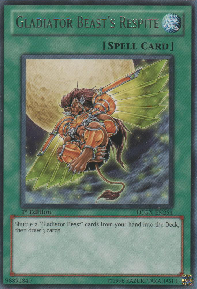 Gladiator Beast's Respite [LCGX-EN254] Rare 