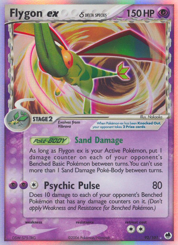 Flygon ex (92/101) (Delta Species) [EX: Dragon Frontiers] 