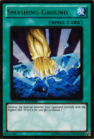 Smashing Ground [GLD3-EN042] Gold Rare 