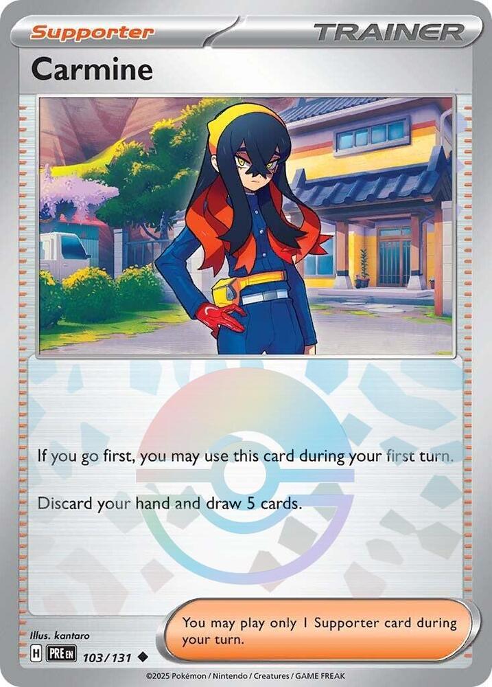 Carmine (103/131) (Poke Ball Pattern) [Scarlet &amp; Violet: Prismatic Evolutions] 