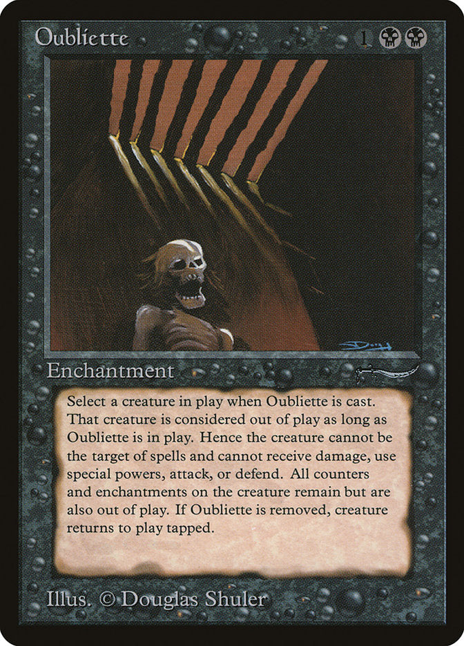 Oubliette (Dark Mana Cost) [Arabian Nights] 