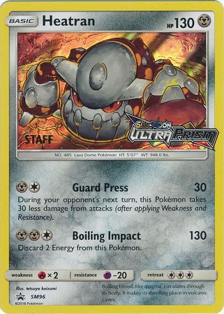 Heatran (SM96) (Staff Prerelease Promo) [Sun &amp; Moon: Black Star Promos] 
