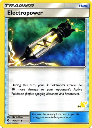 Electropower (172/214) (Pikachu Stamp #34) [Battle Academy 2020] 