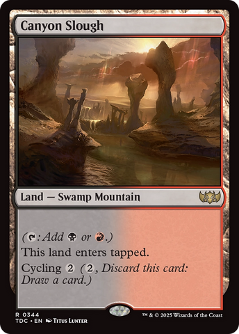 Canyon Slough [Tarkir: Dragonstorm Commander] 