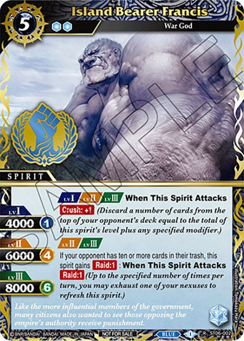 Island Bearer Francis (Finalist Card Set Vol. 3) (ST06-002) [Launch & Event Promos]