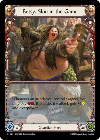 Betsy, Skin in the Game (Marvel) [HVY045] (Heavy Hitters) Cold Foil 