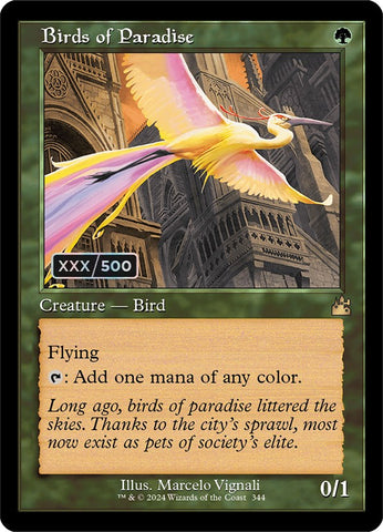 Birds of Paradise (Retro) (Serialized) [Ravnica Remastered] 