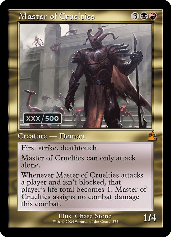 Master of Cruelties (Retro) (Serialized) [Ravnica Remastered] 