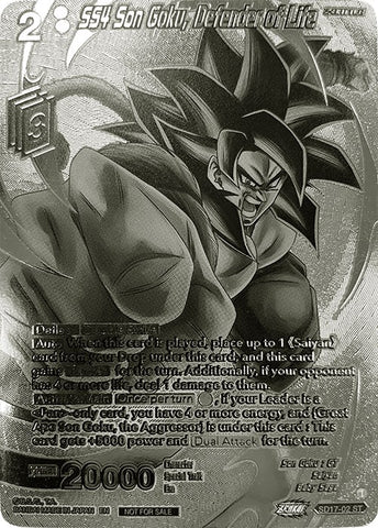 SS4 Son Goku, Defender of Life (2023 Offline Regionals Silver Print) (SD17-02) [Promotion Cards] 