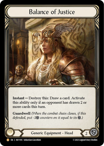 Balance of Justice [HVY195] (Heavy Hitters) Rainbow Foil 