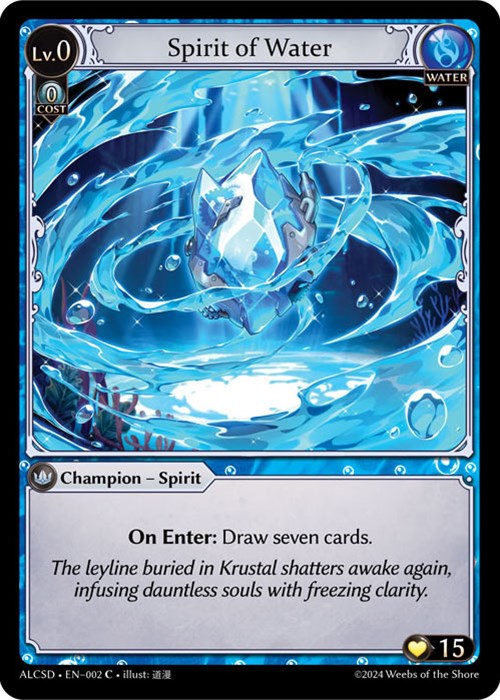 Spirit of Water (2) [Alchemical Revolution: Starter Decks]