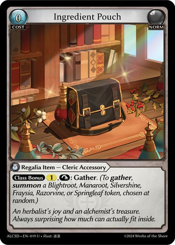 Ingredient Pouch (19) [Alchemical Revolution: Starter Decks] 