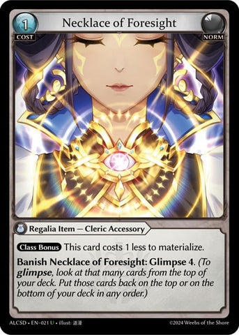 Necklace of Foresight (21) [Alchemical Revolution: Starter Decks] 
