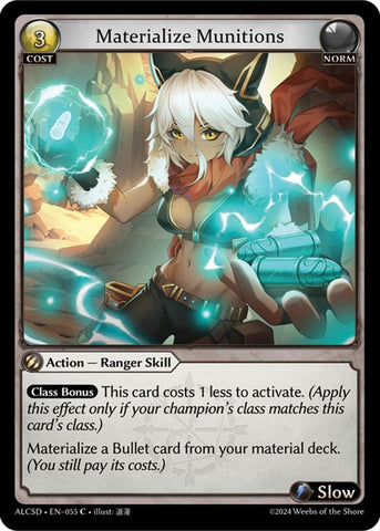 Materialize Ammunition (55) [Alchemical Revolution: Starter Decks] 