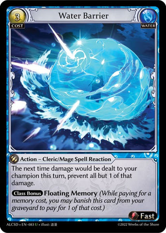 Water Barrier (83) [Alchemical Revolution: Starter Decks] 