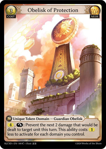 Obelisk of Protection (100) [Alchemical Revolution: Starter Decks] 