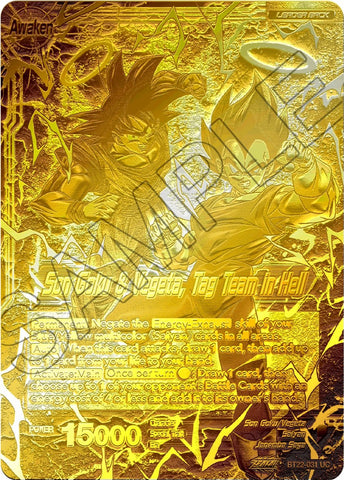 Son Goku // Son Goku &amp; Vegeta, Tag Team in Hell (2023 Championship Finals) (Gold Metal Foil) (BT22-031) [Tournament Promotion Cards] 