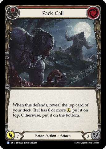 Pack Call (Red) [HVY020] (Heavy Hitters) Rainbow Foil 