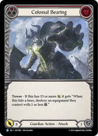 Colossal Bearing (Red) [HVY062] (Heavy Hitters) Rainbow Foil 