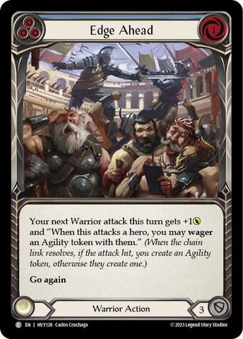 Edge Ahead (Blue) [HVY126] (Heavy Hitters) Rainbow Foil 