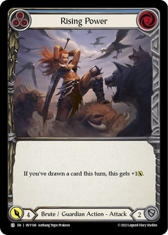 Rising Power (Blue) [HVY148] (Heavy Hitters) Rainbow Foil