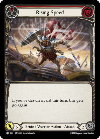 Rising Speed ​​(Red) [HVY166] (Heavy Hitters) Rainbow Foil 