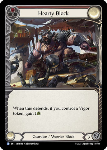 Hearty Block [HVY181] (Heavy Hitters) Rainbow Foil 