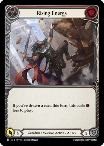 Rising Energy (Red) [HVY183] (Heavy Hitters) Rainbow Foil 