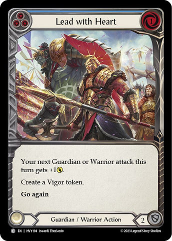 Lead with Heart (Blue) [HVY194] (Heavy Hitters) Rainbow Foil 