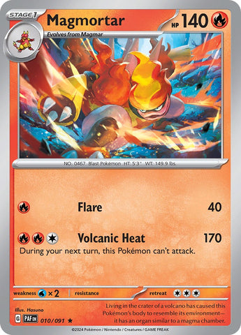 Magmortar (010/091) [Scarlet &amp; Violet: Paldean Fates] 