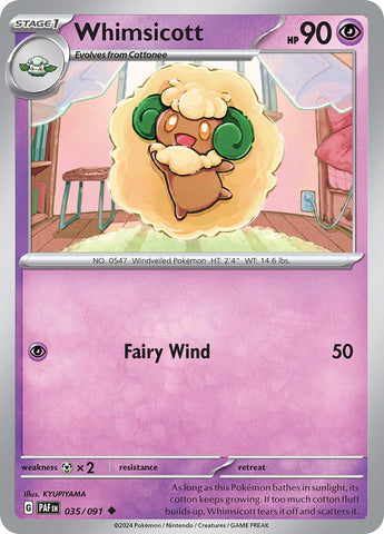 Whimsicott (035/091) [Scarlet &amp; Violet: Paldean Fates] 