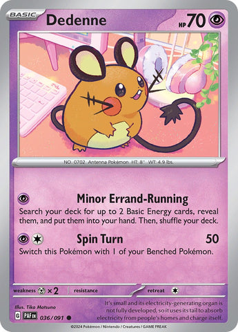 Dedenne (036/091) [Scarlet &amp; Violet: Paldean Fates] 