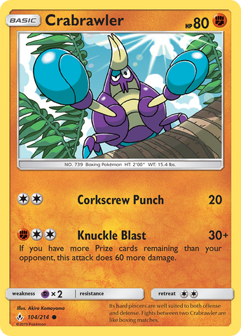 Crabrawler (104/214) [Sun &amp; Moon: Unbroken Bonds] 
