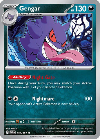 Gengar (057/091) [Scarlet &amp; Violet: Paldean Fates] 