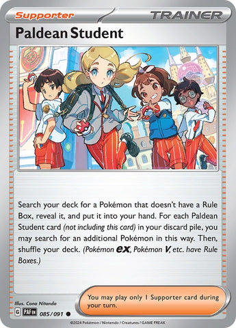 Paldean Student (085/091) [Scarlet &amp; Violet: Paldean Fates] 