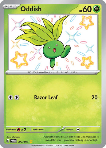 Oddish (092/091) [Scarlet &amp; Violet: Paldean Fates] 