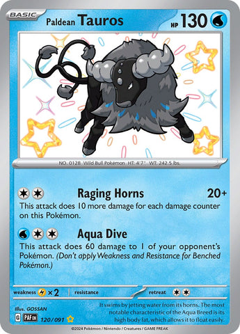 Paldean Tauros (120/091) [Scarlet &amp; Violet: Paldean Fates] 