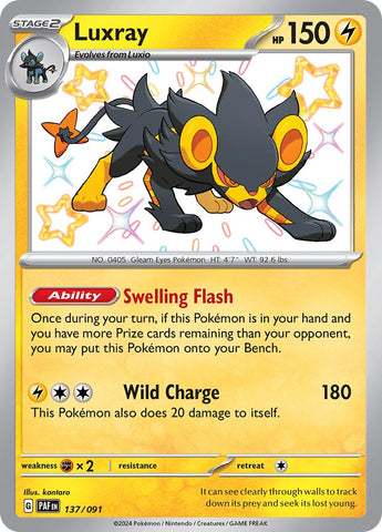Luxray (137/091) [Scarlet &amp; Violet: Paldean Fates] 