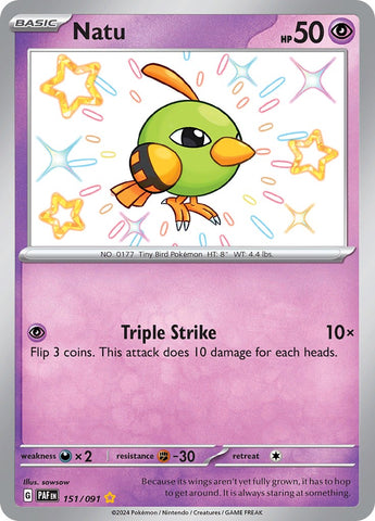 Natu (151/091) [Scarlet &amp; Violet: Paldean Fates] 