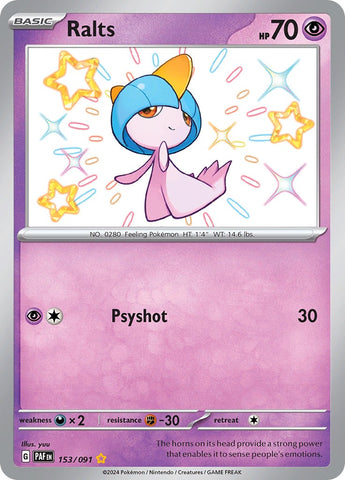Ralts (153/091) [Scarlet &amp; Violet: Paldean Fates] 