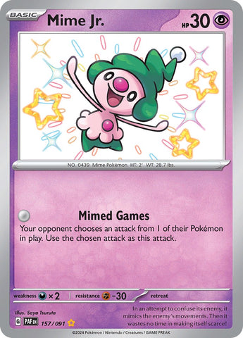 Mime Jr. (157/091) [Scarlet &amp; Violet: Paldean Fates] 