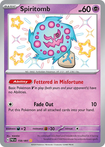 Spiritomb (158/091) [Scarlet &amp; Violet: Paldean Fates] 