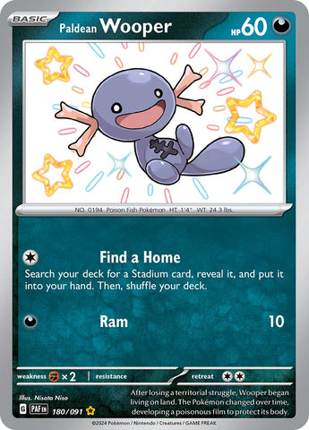 Paldean Wooper (180/091) [Scarlet &amp; Violet: Paldean Fates] 