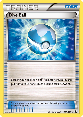 Dive Ball (125/160) [XY: Primal Clash] 