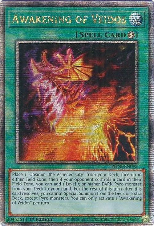 Awakening of Veidos [PHNI-EN095] Quarter Century Secret Rare 