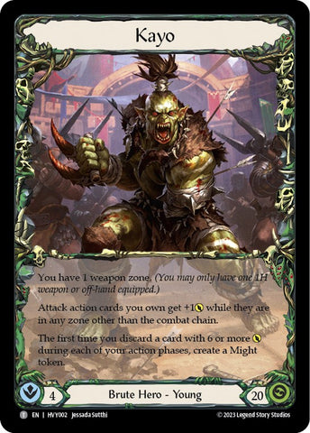 Kayo // Rhinar [HVY002 // HVY004] (Heavy Hitters) 